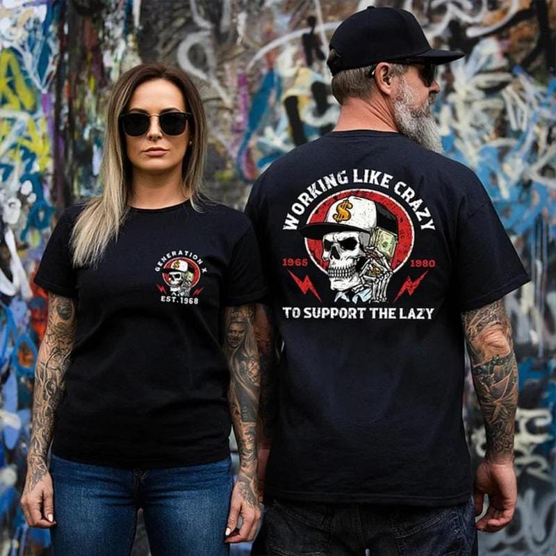 A one Working Like Crazy Shirt - Image 2