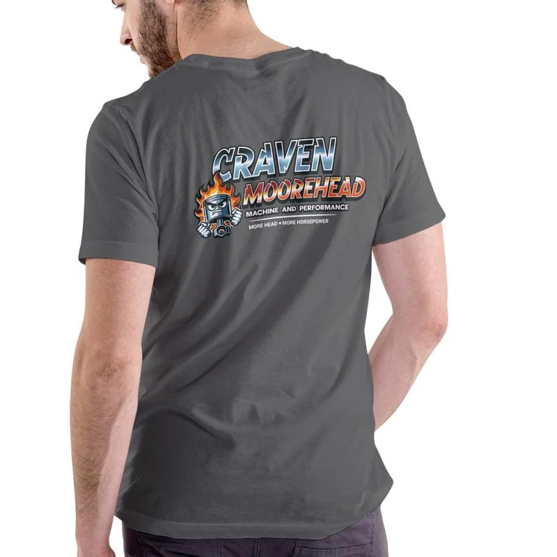 CRAVEN MOOREHEAD MACHINE AND PERFORMANCE Funny name T Shirt, Unisex Cotton - Image 5