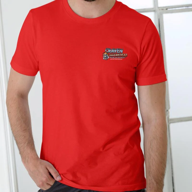 CRAVEN MOOREHEAD MACHINE AND PERFORMANCE Funny name T Shirt, Unisex Cotton - Image 7