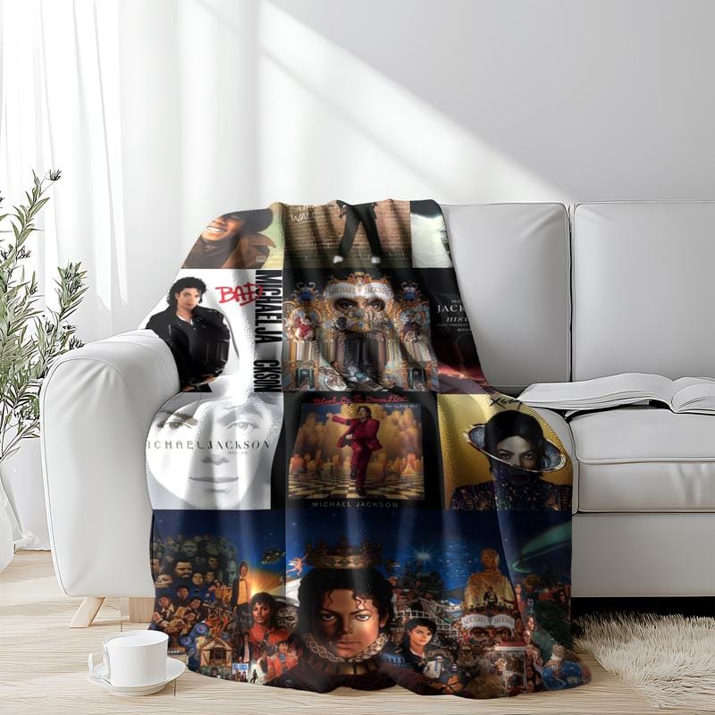 Famous Music Flannel Blanket, Funny Michael Blankets ,Soft and Comfortable Suitable for Sofas, Beds, Camping and Travel - Modern Style. - Image 2