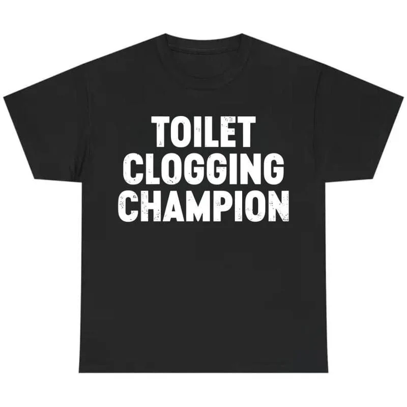 Funny Gag Gift Shirt – Toilet Champion Tee – Humor Graphic T-Shirt