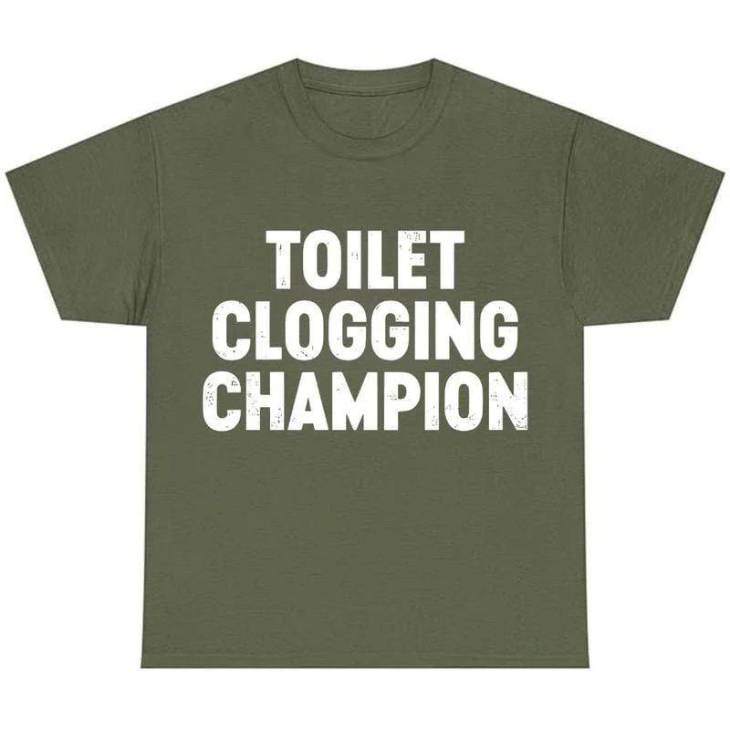 Funny Gag Gift Shirt – Toilet Champion Tee – Humor Graphic T-Shirt - Image 2
