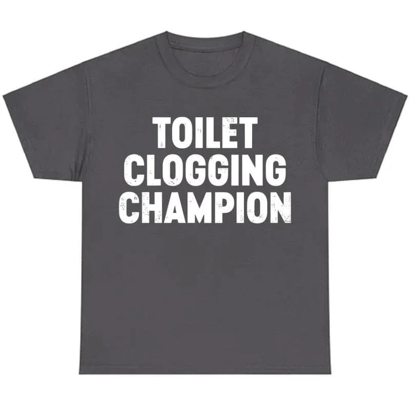 Funny Gag Gift Shirt – Toilet Champion Tee – Humor Graphic T-Shirt - Image 4