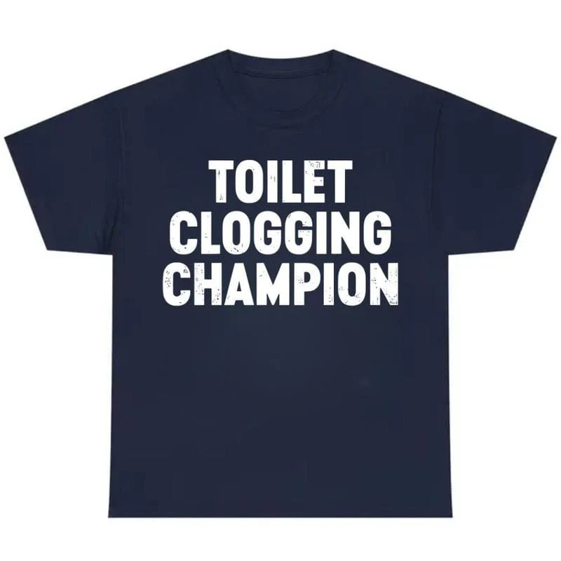 Funny Gag Gift Shirt – Toilet Champion Tee – Humor Graphic T-Shirt - Image 5