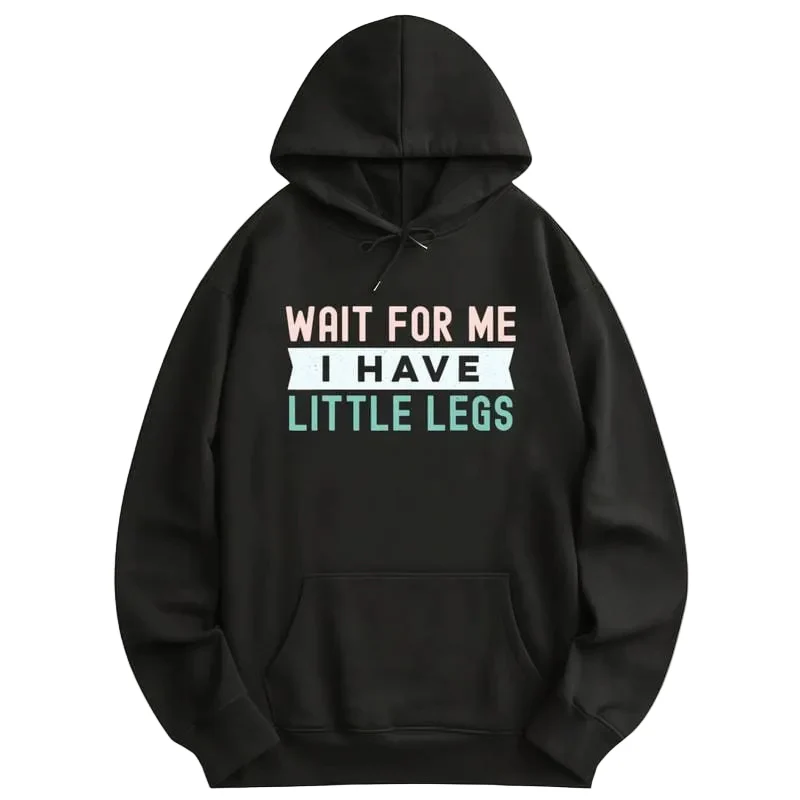 Funny Height Sarcasm Printed Hoodie – Long Sleeve Outdoor Wear for Men & Women