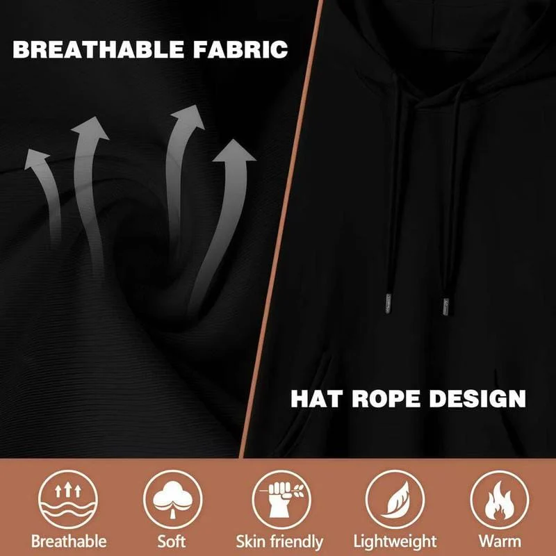 Funny Height Sarcasm Printed Hoodie – Long Sleeve Outdoor Wear for Men & Women - Image 2