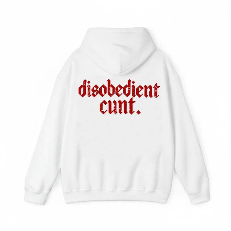 Funny Hoodie Graphic – “disobedient-cult ” Statement Shirt for Men & Women, Gift for Her and Him, Vibes