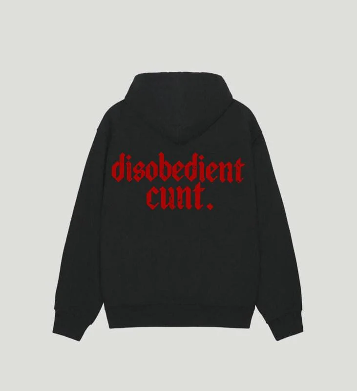 Funny Hoodie Graphic – “disobedient-cult ” Statement Shirt for Men & Women, Gift for Her and Him, Vibes - Image 2