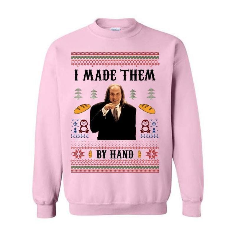 I Made Them By Hand Ugly Sweatshirt Shirt Hoodie, Scary Movie Dinner made by Hand Meme Shirt, Funny Ugly Shirt For Christmas, For Men And - Image 4