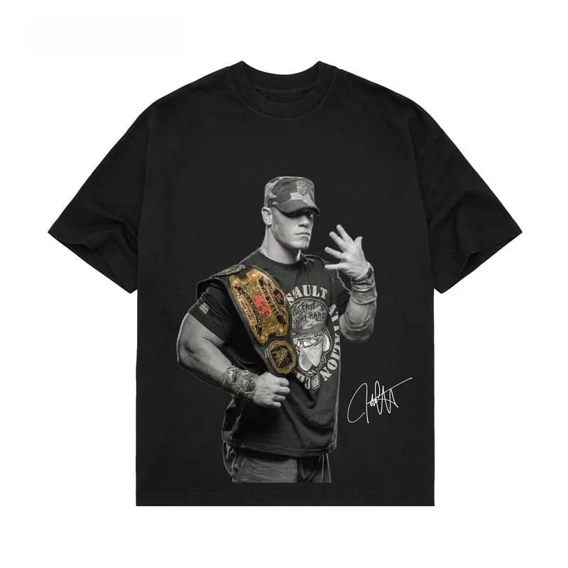 JOHN CENA GRAND SLAM CHAMPION TEE, WWE Fans Shirt, John Cena WWE Tee, Unisex Graphic For WWE Fans, WWE Tee, Menswear Cotton Crewneck Clothes Top