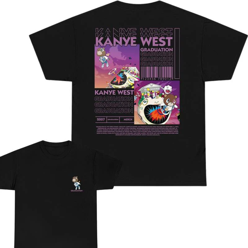 Kanyeee 2 sides Graduation T-Shirt Sweatshirt Hoodie - Image 2
