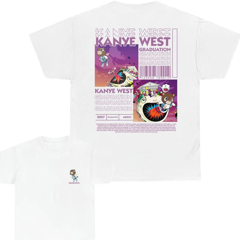 Kanyeee 2 sides Graduation T-Shirt Sweatshirt Hoodie - Image 3