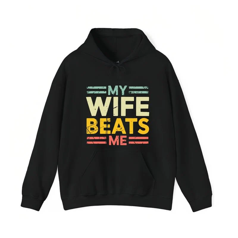 My Wife Beats Me Shirt, Funny Couple T-shirt, Funny Gift for Him, Mother's Day Shirt, Unisex Tee - Image 5