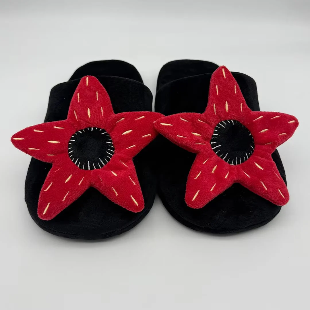 Pantuflas Flor Stranger Things Demogorgon Plush Slippers - Creative Monster Flower Mouth Home Shoes - Fun Gift for Fans - Image 3