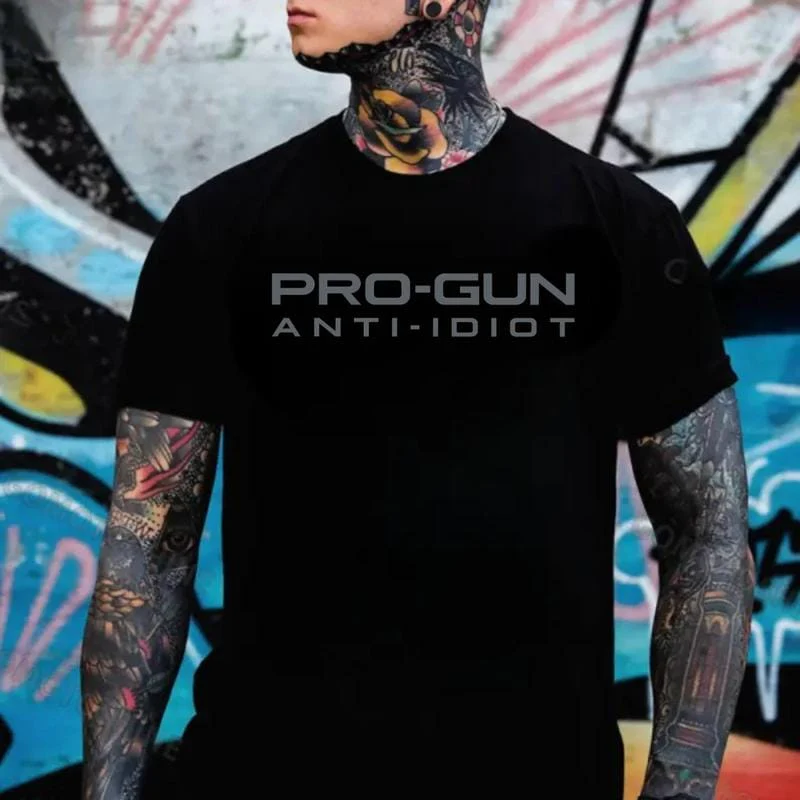 Pro-Gun Anti-Idiot T-Shirt, Sweatshirt & Hoodie – 2A Patriot Apparel for Men - Image 2