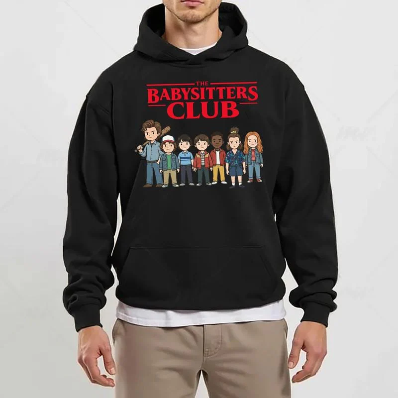 Retro Steve Babysitter Club Shirt, Vintage Hawkins Graphic Tee, Steve Harrington Shirt for Fan, Funny Fandom Sweater Hoodie - Image 5
