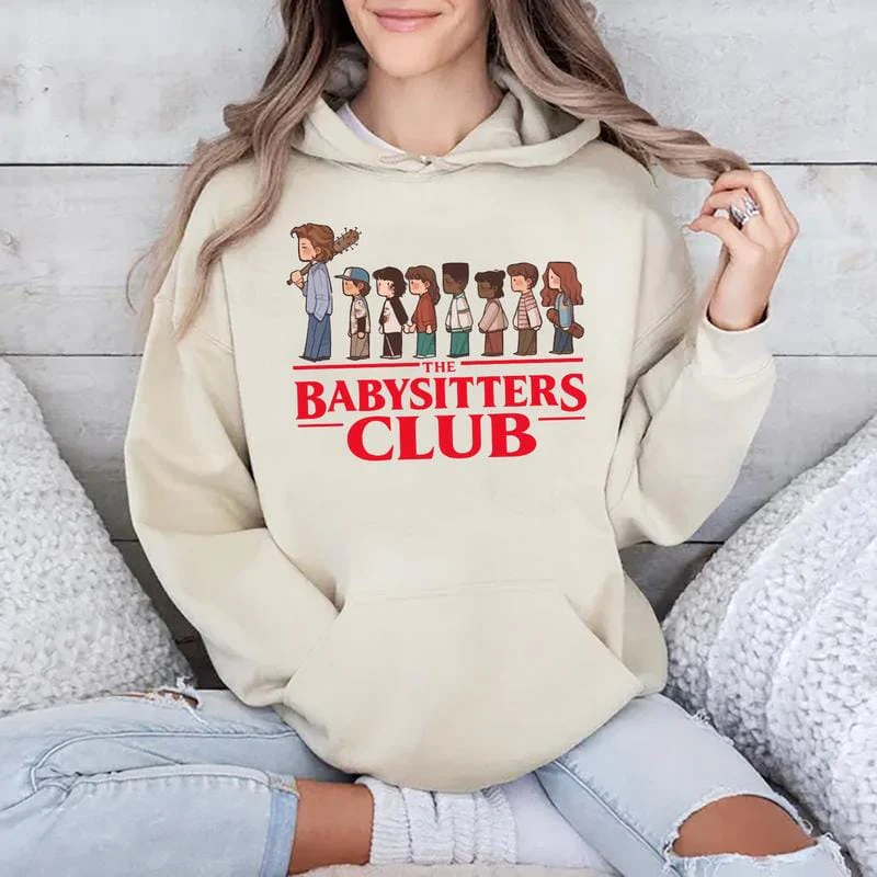 Retro Steve Babysitter Club Shirt, Vintage Hawkins Graphic Tee, Steve Harrington Shirt for Fan, Funny Fandom Sweater Hoodie - Image 7