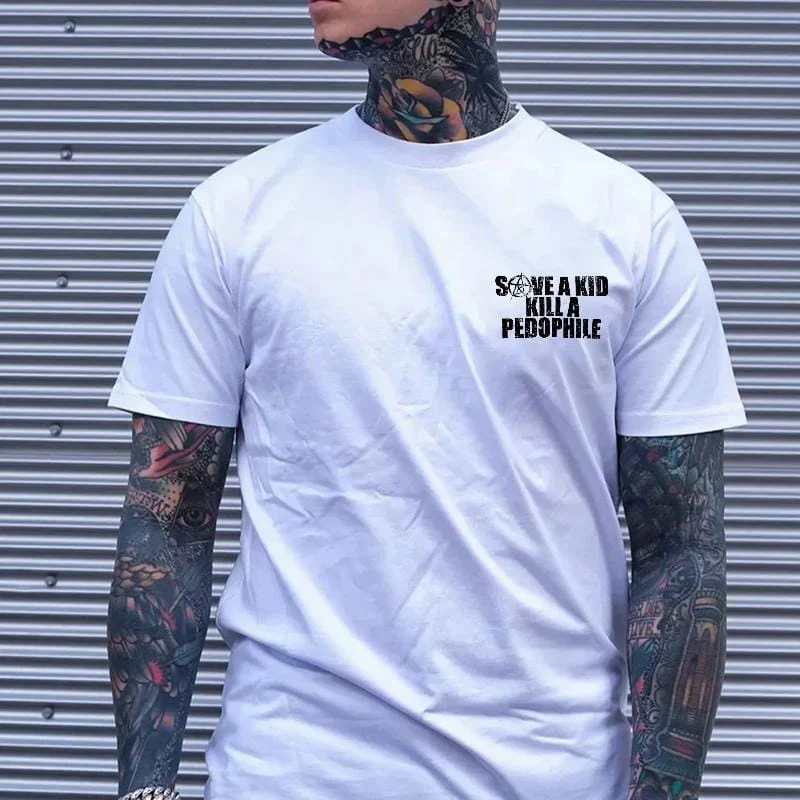 SAVE A KILL A PEDOPHILE 2 Side Shirt, Hoodies, Crewnecks – Gifts Suitable for Anyone - Image 4